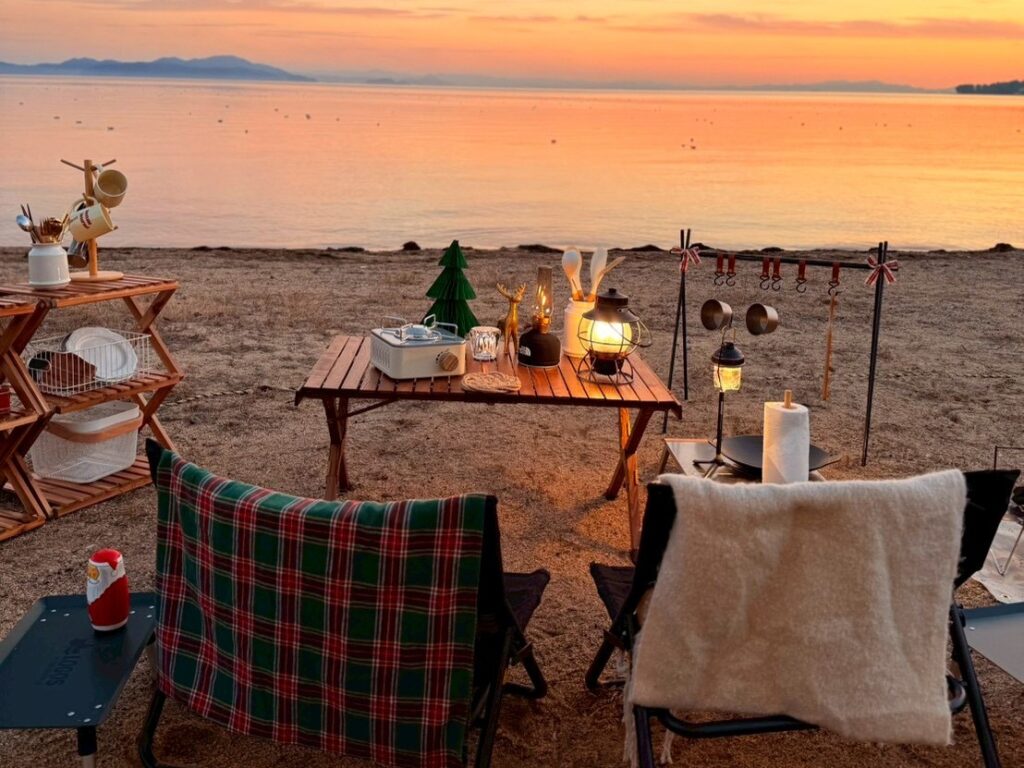 キャンプでのひと時